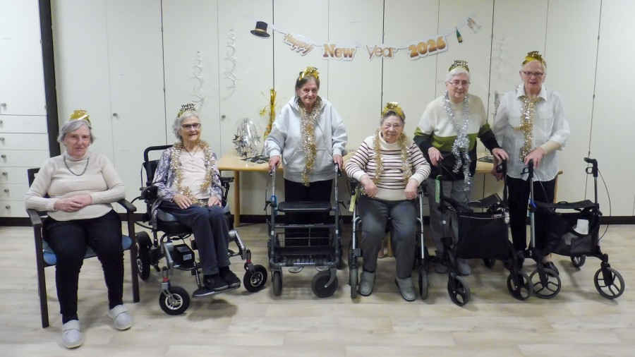 Im Diakonie-Seniorenhaus Mühlenpark in Kitzingen wurde gemeinsam Silvester gefeiert.