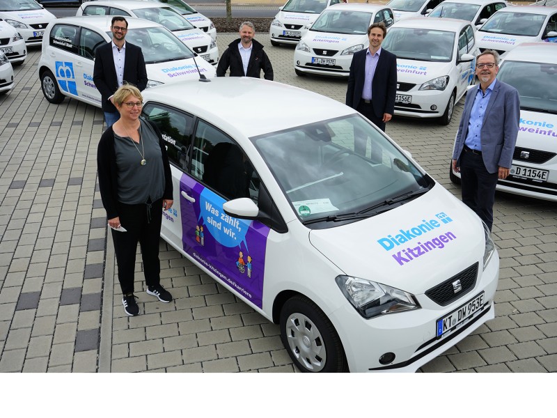 Diakoniestationen fahren mit 21 neuen E-Autos.