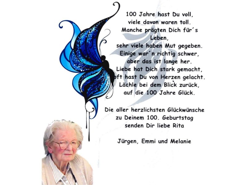 100. Geburtstag im Haus Mainblick