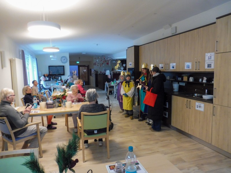 Traditionsreicher Neujahrsbesuch im Seniorenhaus Mühlenpark