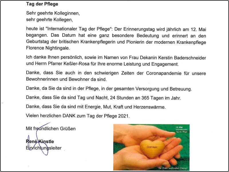 Tage der Pflege