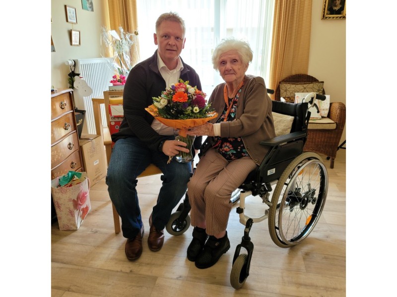 100. Geburtstag im Diakonie-Seniorenhaus Mühlenpark in Kitzingen