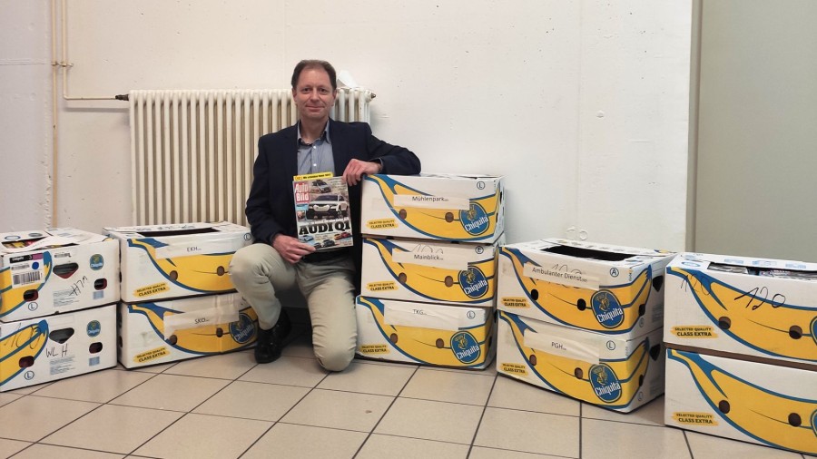 Zeitschriftenspende für Pflegeheime in der Region