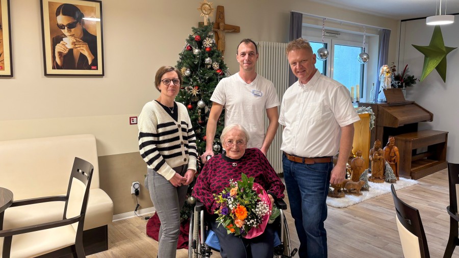 Im Diakonie-Seniorenhaus Mühlenpark feierte eine Frau Ihren 100. Geburtstag.